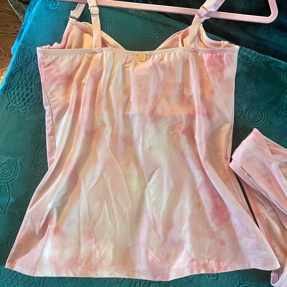 SWIM SYSTEMS CROSSROADS TANKINI IN PINK OPAL; NWT! - Picture 5 of 14